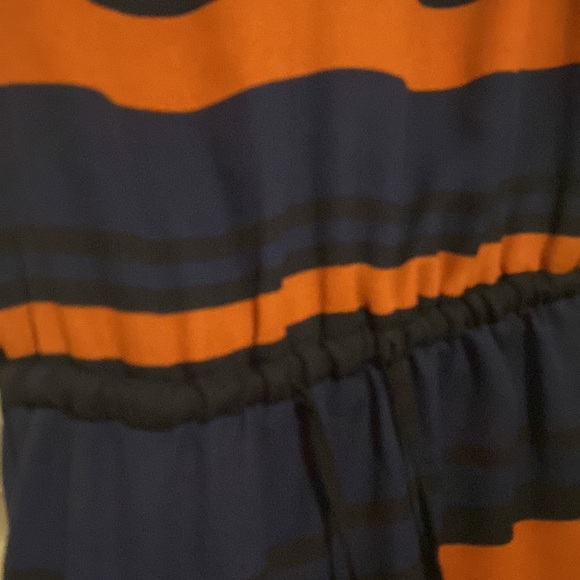 Babaton- Multicolour striped tank top 🧡💙🖤 - Picture 3 of 6